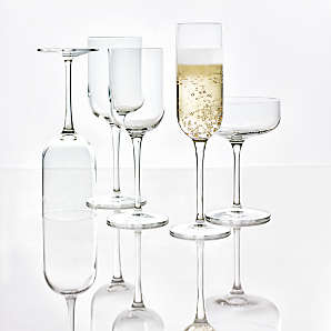 RorAem Coupe Glass Martini Glasses Set of 4 - Hand
