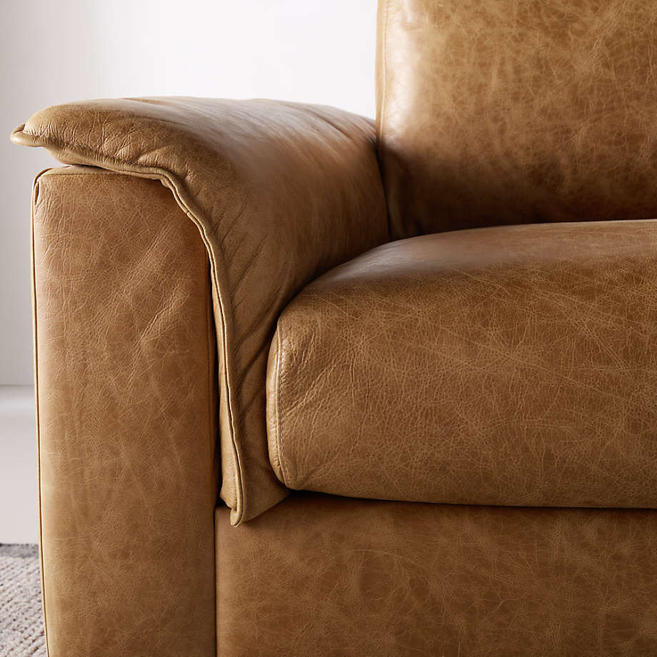 Oversized brown hotsell leather chair