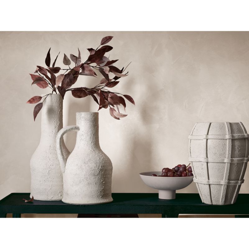 Villa White Ceramic Vases - image 1 of 12