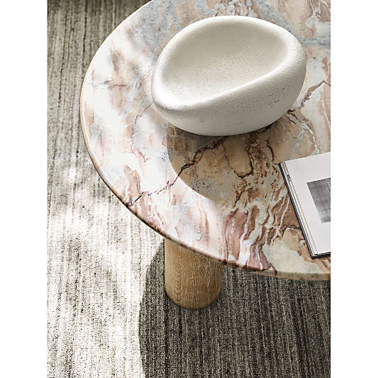 Cirro White Ceramic Centerpiece Bowl 16"