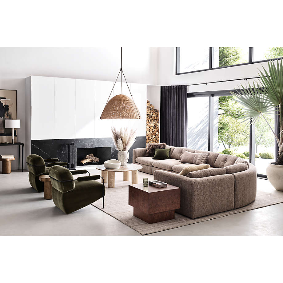 Crate and barrel deals round coffee table