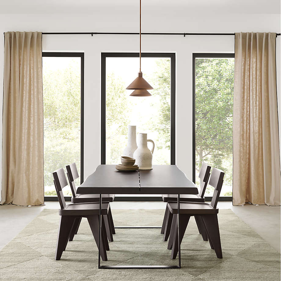 Crate and barrel black shop table
