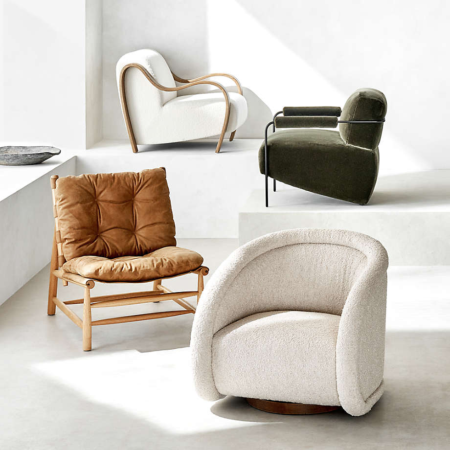 Crate and barrel clearance leather accent chair