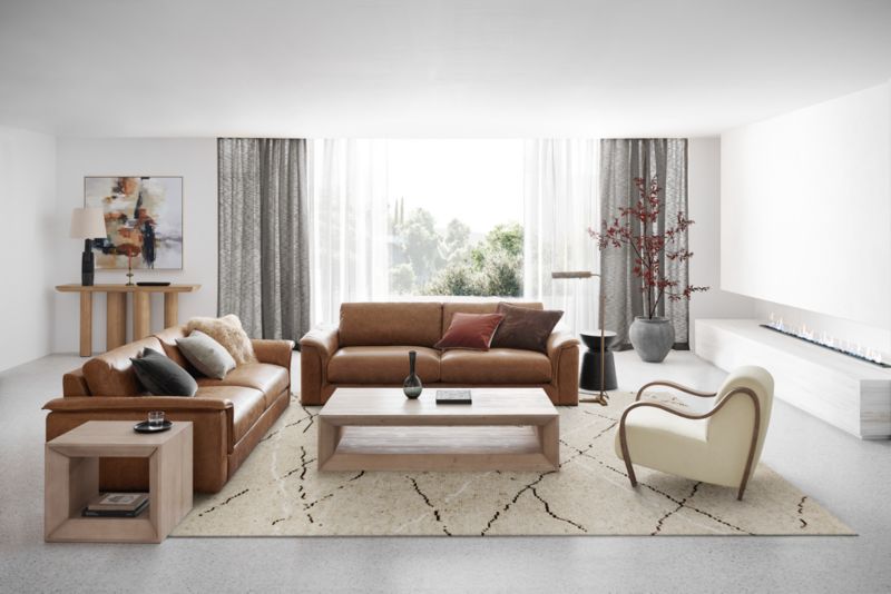 Wythe 78" Leather Apartment Sofa