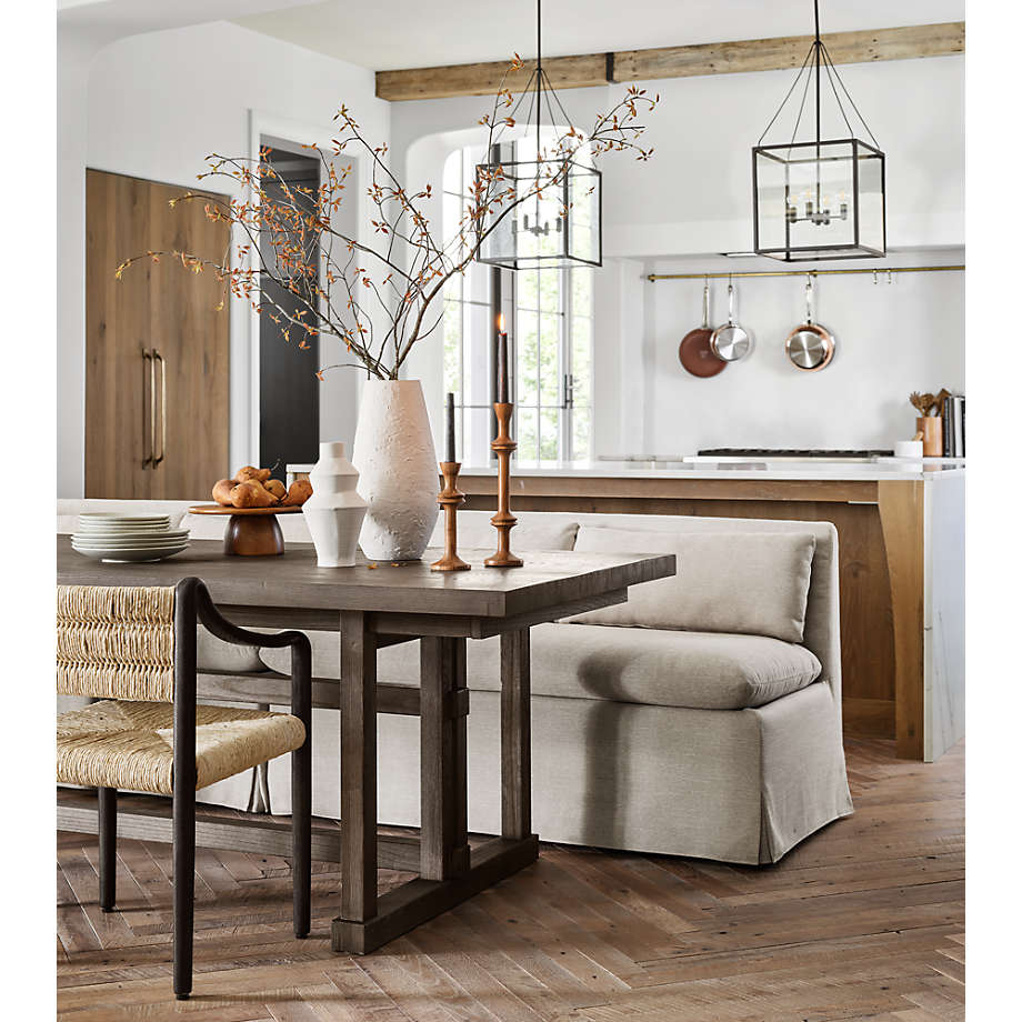Crate and shop barrel dining bench