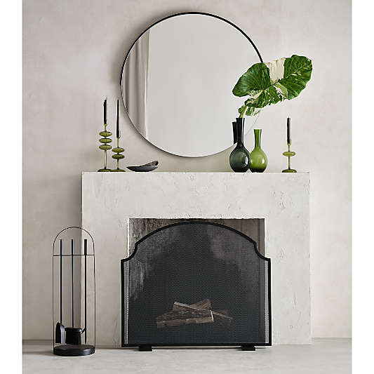 Emmy Black Fireplace Screen