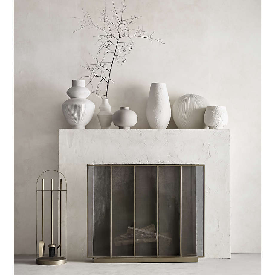 Textured Ceramic Vase White - … curated on LTK