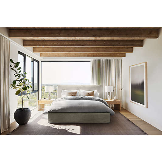 Capri Earth Slipcovered Bed