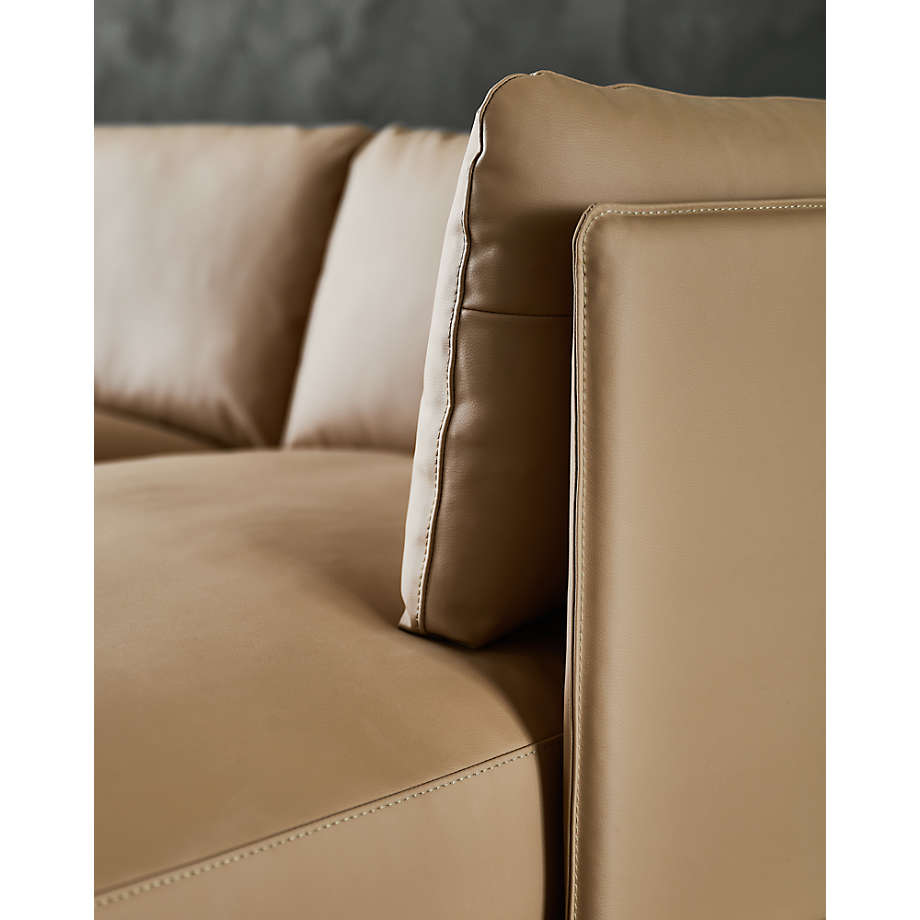 Wells Renew Vegan Leather Sofa Reviews Crate Barrel
