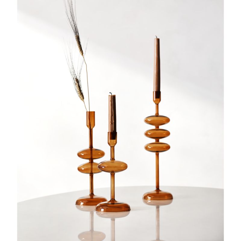 Dipped Bronze Taper Candles Set Of 2 Crate And Barrel Canada 1141