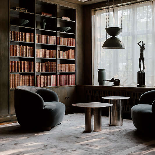 Argent Metal 25" Side Table by Athena Calderone