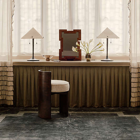 Onirique Metal Table Lamp with Alabaster Shade by Athena Calderone 23.3"