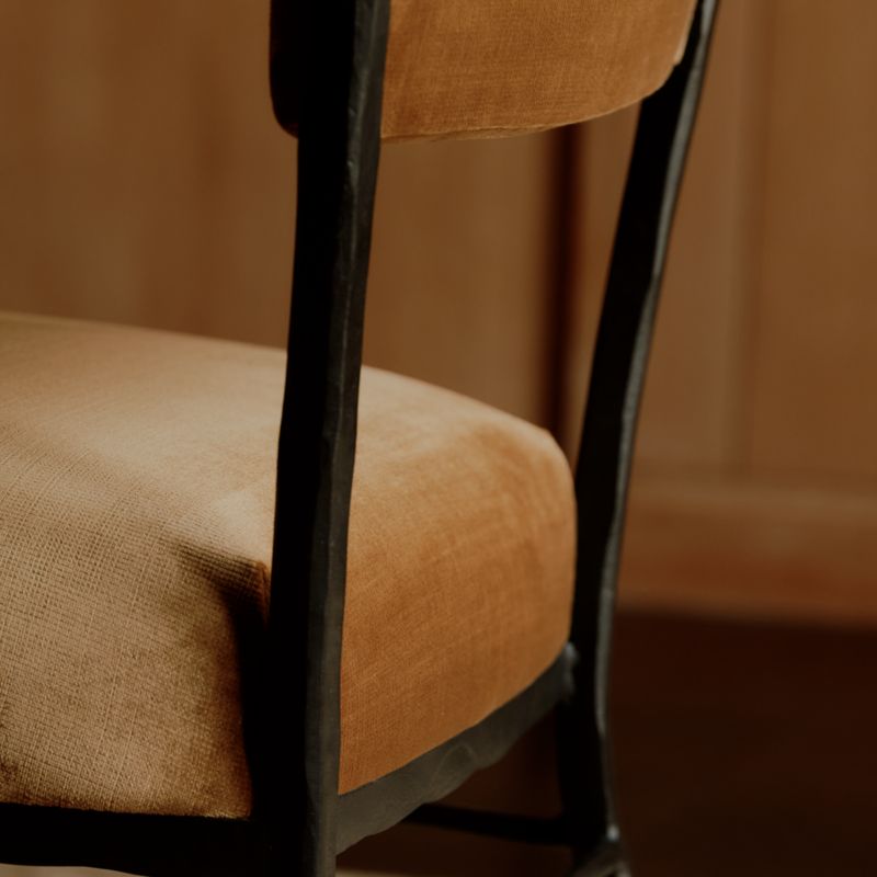 Rodin Ochre Velvet Dining Side Chair by Athena Calderone - image 6 of 13