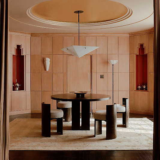 Onirique White Alabaster Pendant Light by Athena Calderone