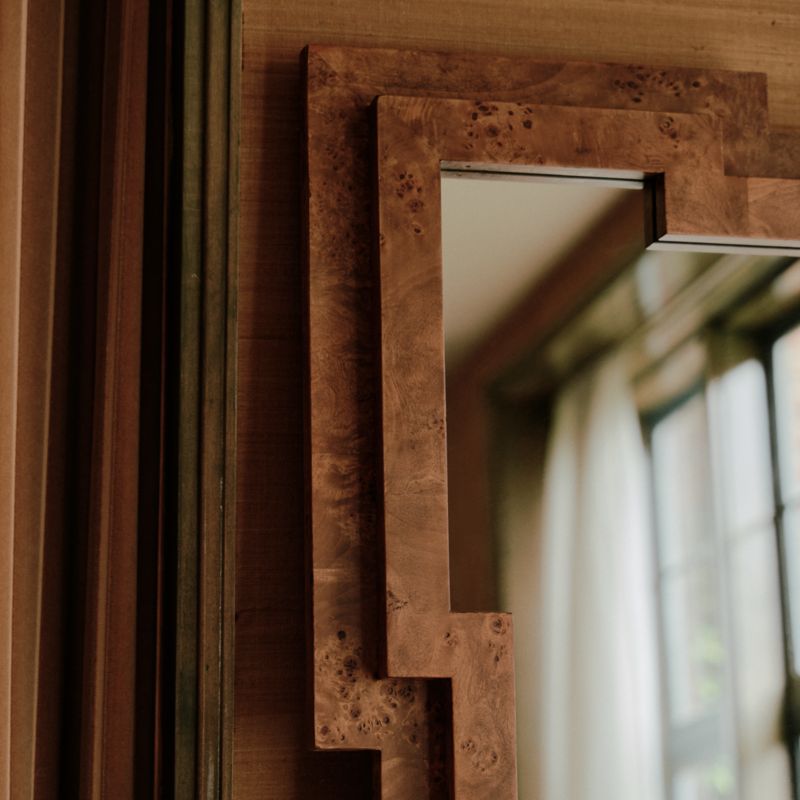 Memini Burl Wood Floor Mirror by Athena Calderone - image 4 of 7