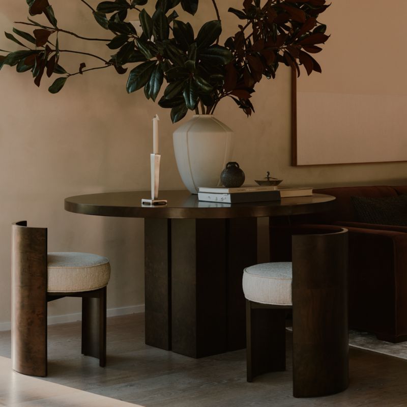 Coquette Burl Wood Accent Chair by Athena Calderone