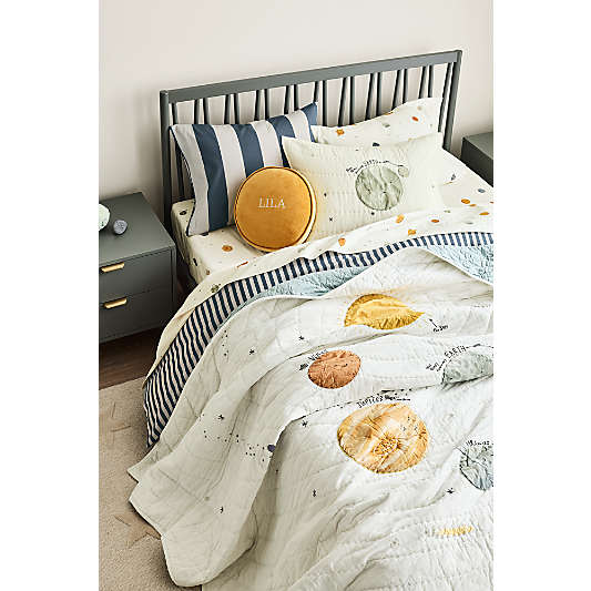 Outer Space Organic Cotton Kids Pillow Sham