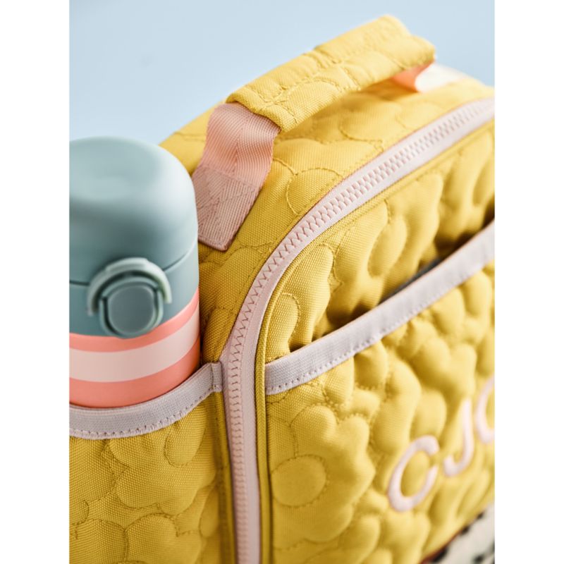 Quilted Yellow Flower Soft Insulated Kids Lunch Box - image 2 of 14