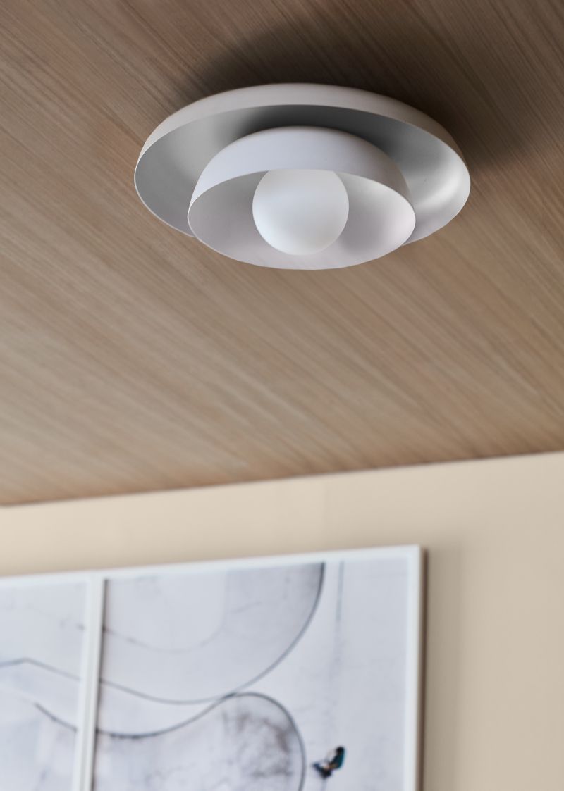 Nello White and Cream Metal Saucer 18" Kids Flush Mount Ceiling Light - image 5 of 9