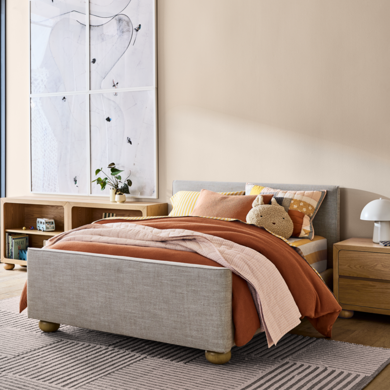 Emery Carbon Upholstered Kids Twin Bed - image 5 of 10