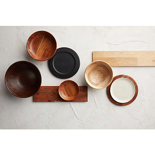 Carson 17.5" Acacia Wood Salad Serving Bowl