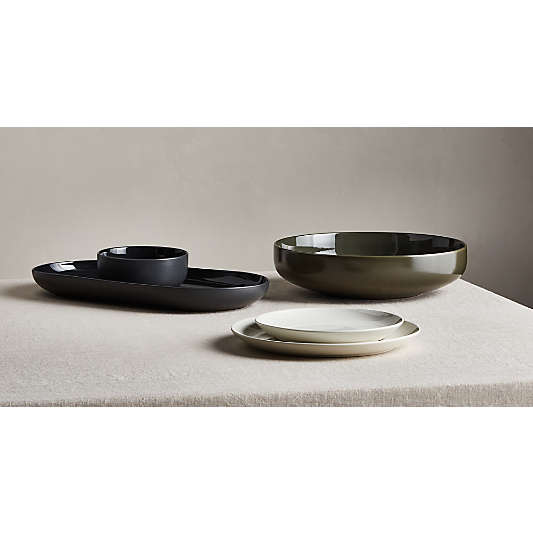 Hudson Burnt Green Stoneware Serving Bowl