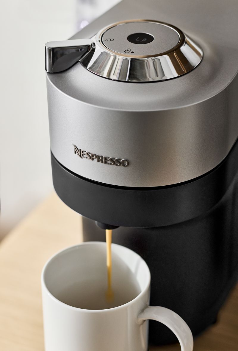 Nespresso ® by De'Longhi ® Vertuo Pop+ Deluxe Silver Espresso Machine with Aeroccino Frother - image 1 of 8