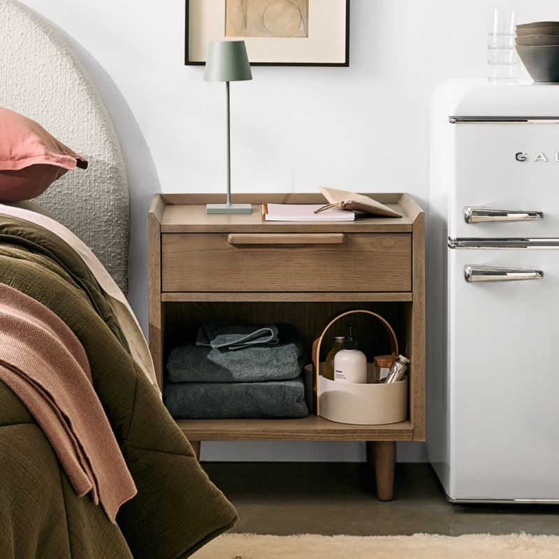 Tate 23" Walnut Wood Nightstand - image 3 of 9