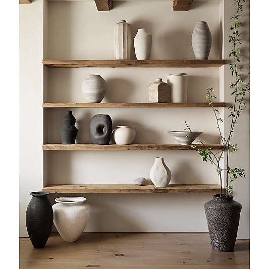Kyoto Black Ceramic Vase 20"
