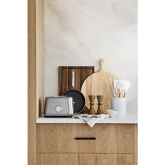 Crate & Barrel Aster Acacia Salt and Pepper Mills