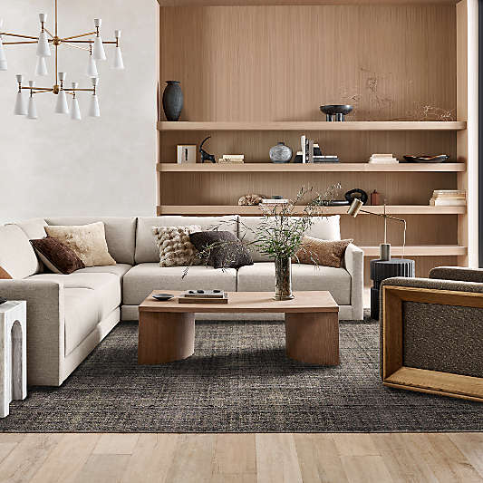 Virage Light Brown Oak Wood 54" Rectangular Coffee Table