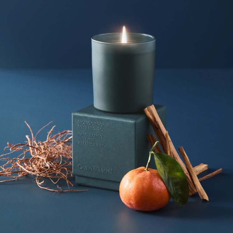 Monochrome No. 13 Indigo 1-Wick Scented Candle - Palo Santo, Vetiver and Mandarin - image 2 of 8