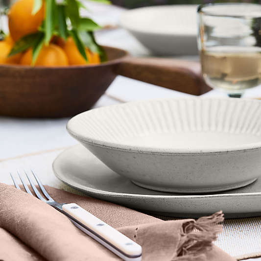Carmel Ceramic Pasta Bowl with Ridges by Gaby Dalkin