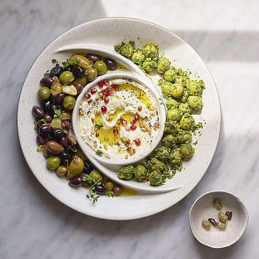Poppy Recycled Clay Round Ceramic Serving Dish by Gaby Dalkin