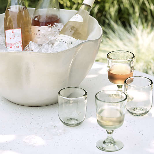 Careyes Recycled Glass Goblet by Gaby Dalkin
