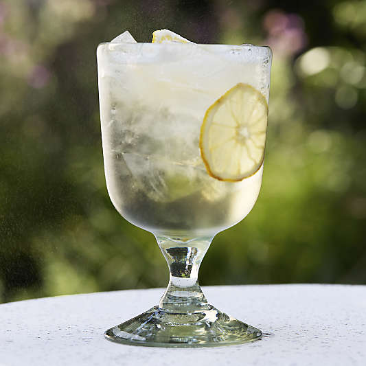 Careyes Recycled Glass Goblet by Gaby Dalkin