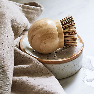 View Wooden Dish Brush with Removable Head by Gaby Dalkin details