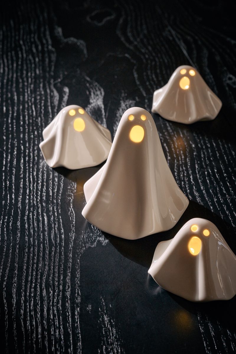 Ceramic LED Halloween Ghosts - image 1 of 8