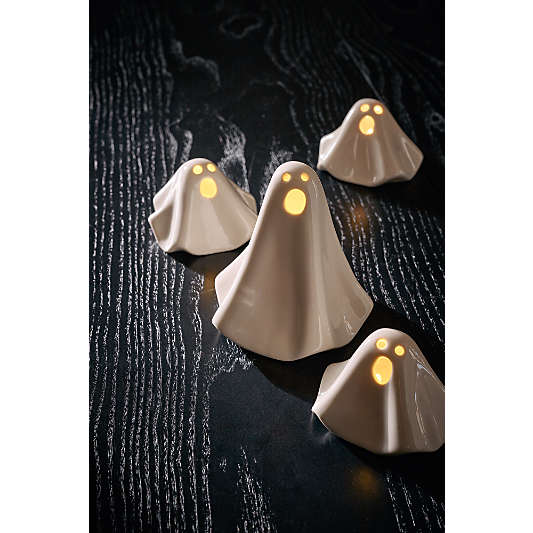 LED Ceramic Halloween Ghost 4"