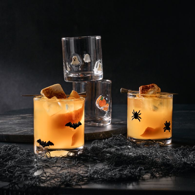 Halloween Bats Icon 14-Oz. Double Old-Fashioned Glass - image 1 of 7