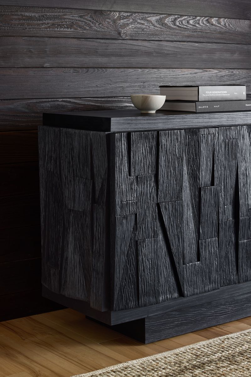 Gerhard Black Wood and Resin Storage Credenza - image 4 of 10