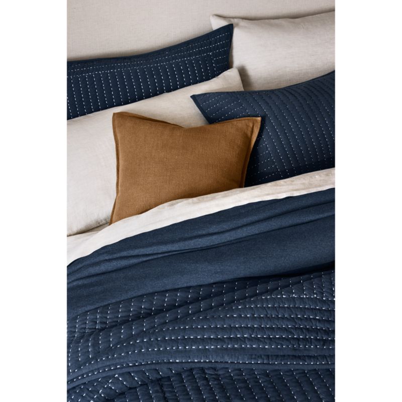 Cozysoft Organic Jersey Midnight Navy Twin/Twin XL Duvet Cover - image 2 of 9