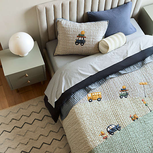 Finn Natural Upholstered Kids Bed