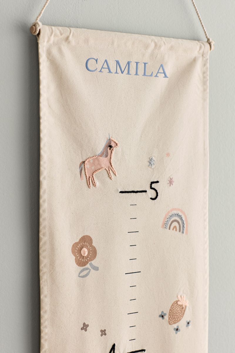 Rainbows and Unicorns Canvas Personalized Kids  Growth Chart - image 2 of 8