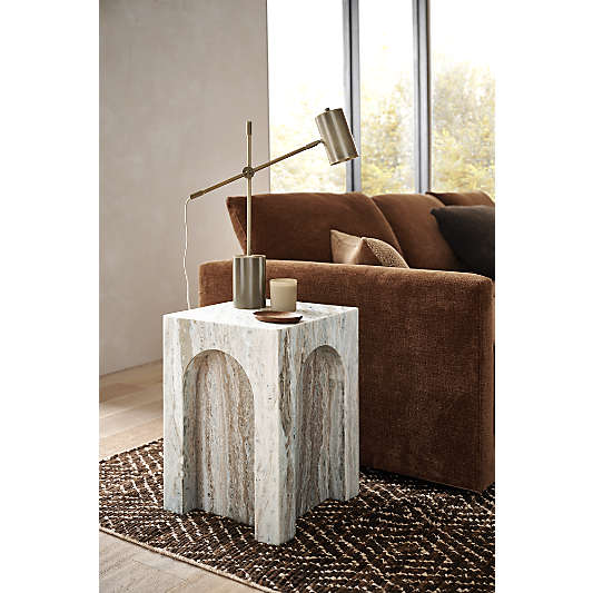 Triomphe Marble Square Side Table