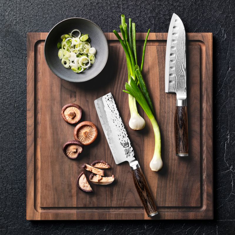 Crate & Barrel Reversible Walnut Wood Cutting Board 16"x16"x0.75" - image 9 of 18