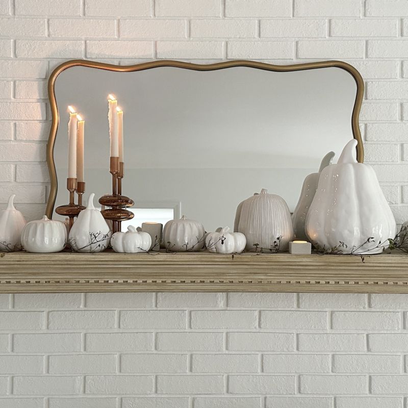 Dover Small White Ceramic Pumpkin - image 10 of 11