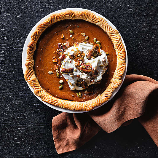 Oven-to-Table Pie Dish with Acacia Wood Trivet
