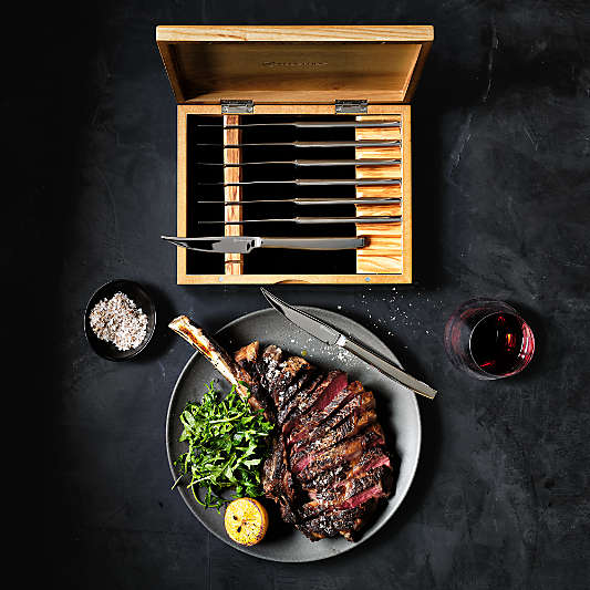 Wusthof ® Mignon Stainless Olivewood 8-Piece Steak Knife Set