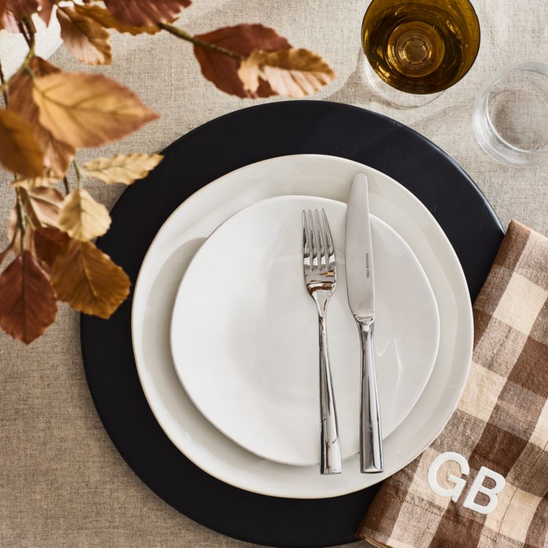 Marin Walnut Brown EUROPEAN FLAX ™-Certified Linen Buffalo Check Napkin - image 1 of 7